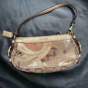 Vintage Coach Gold Patchwork Purse